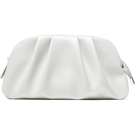 QIUYI Dressy Vegan Leather Clutch Purse for Women Formal  Soft Pleated PU Evening Clutch for Weddings  Proms  Cocktail-Gemma
