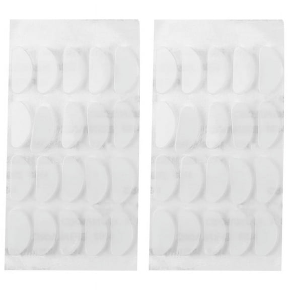 18 Pairs Eyeglasses Nose Pads Adhesive Silicone (Transparent, 1.5Mm)