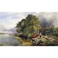 thumbnail image 2 of Boddington, Henry John 24x16 Black Modern Framed Museum Art Print Titled - On The Thames, 2 of 4