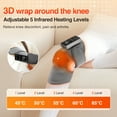 thumbnail image 2 of Knee Massager with Heat Vibration, Cordless Heated Knee Brace Wrap for Relief, Heating Pads for Knee, 5 Heat Levels and 3 Massage Mode, Knee Warmers for Men Women Relaxing, 2 of 10