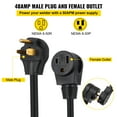 thumbnail image 5 of VEVOR Welder Extension Cord 40Amp 50ft 250V, Welding Power Cord with NEMA 6-50 Plug 8 Gauge 3 Prong for MIG,Lincoln,Plasma,Miller,TIG Tested to UL Standards, 5 of 9