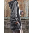 thumbnail image 5 of ZANZEA Womens Hoodies Full Sleeve O-Neck With-Front-Zipper Coat Hoodies, 5 of 5