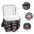 thumbnail image 6 of FORMRS Insulated Cooler Bag 24 Cans Capacity Soft Leakproof Lunch Box with Side Pockets, Peony Dusk Pattern, 6 of 7