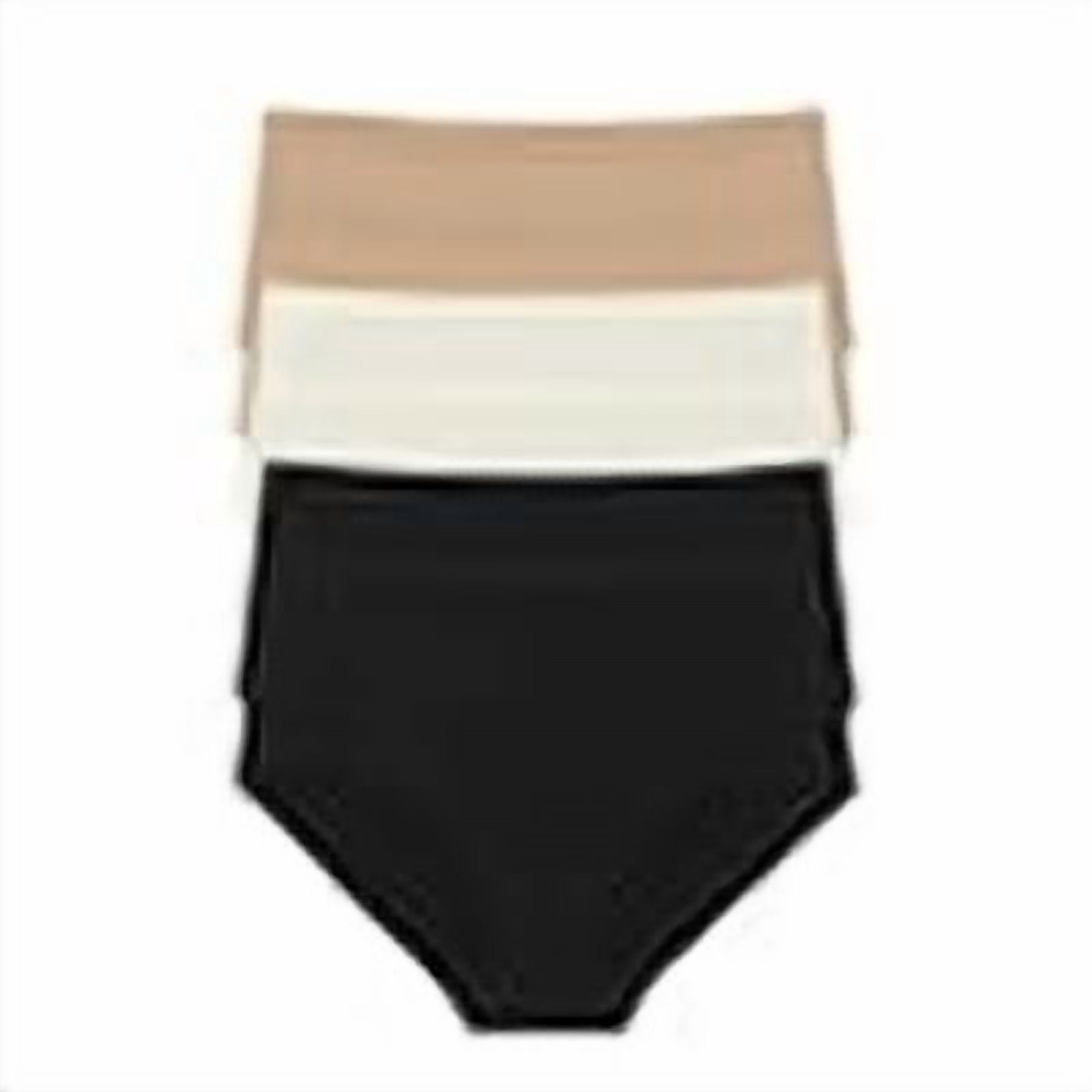 Joyspun Women's Seamless Brief Panties, 6-Pack, Sizes XS-XXXL