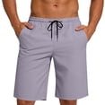 thumbnail image 6 of KyCheLot Mens Swim Trunks Board Shorts Basic Solid Color Elastic Waist Quick Dry Straigh Leg Summer Beach Short, 6 of 7