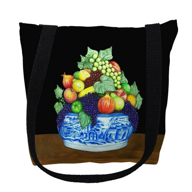 Betsydrake TY039S 13 x 13 in. Fruit Bowl Tote Bag - Small