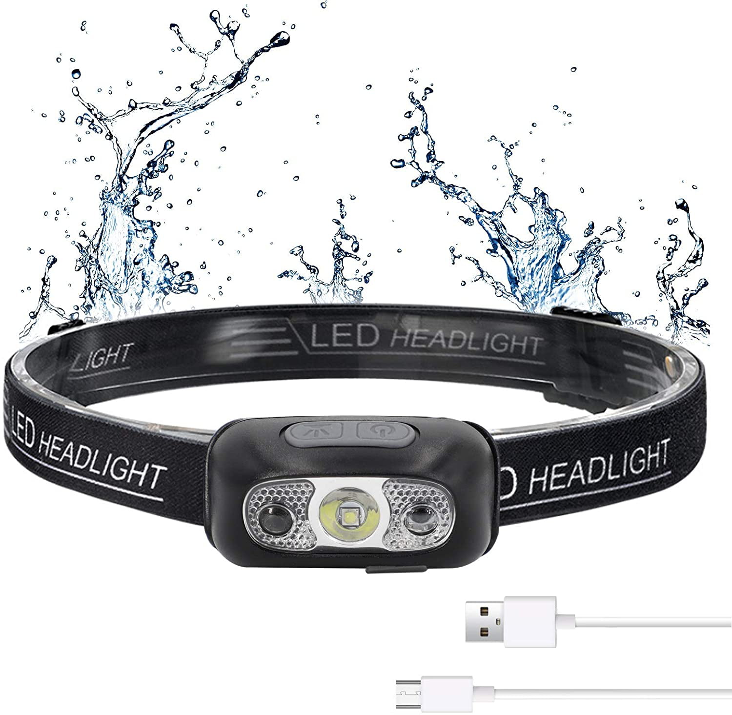 Details about   350000LM LED Headlamp 5X USB Rechargeable Headlight Head Torch Flashlight US 
