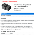 thumbnail image 2 of Trailer Tow Relay - Compatible with 1981 - 1983 Lincoln Mark VI 1982, 2 of 2
