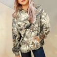 thumbnail image 5 of Xudanell Camo Hoodies For Teen Girls Oversized Long Sleeve Sweatshirt Hooded Cute Y2K Hoodie Teen Outfits 2-14 Years Gold,Size 4-5 Years, 5 of 7