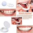 thumbnail image 4 of Snap On False Teeth Upper Lower Dental Veneers Dentures Tooth Cover Set-m.1832, 4 of 4