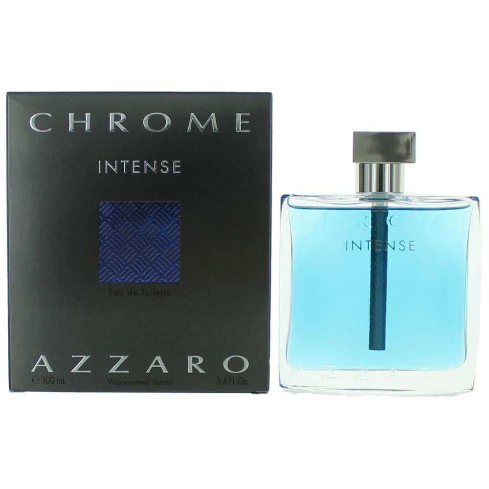 Azzaro Chrome Intense Cologne for Men, 3.4 Oz