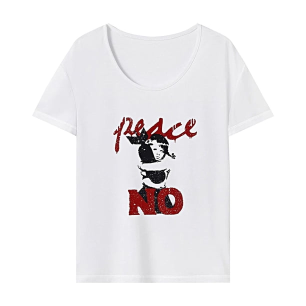 Camiseta para mujer Ropa de verano Camiseta básica cómoda para acampar Viajes Compras XL