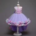 thumbnail image 3 of Girls Trailing Princess Dresses Lace Evening Party Dress#2039, 3 of 4