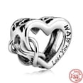 thumbnail image 3 of Cuentas de plata esterlina 925 para mujer, abalorios de la serie Angel Mom Family Love Heart, compatibles con pulseras Pandora originales, regalo de joyería artesanal, novedad, 3 of 4