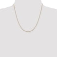 thumbnail image 4 of 14K Yellow Gold Cable Chain Styles Necklace 1.0 mm D/C 20 inch 0.9, 4 of 4