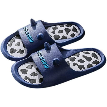 

PIKADINGNIS Comfy Home Slippers Cute Cow Beach slippers Non-Slip Household Slippers Indoor or Outdoor