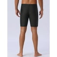 thumbnail image 3 of DARING DIVA Men's Regular Fit Sports Training Swimwear Trunks 30 Black Red, 3 of 6