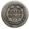 thumbnail image 2 of 1853 Liberty Seated Half Dime w/Arrows Good, 2 of 2