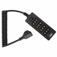 thumbnail image 2 of D-TAP Port Adapter, 1/4in Screw Hole D-Tap Male To 4-Port Female Stable Voltage Plastic Shell Convenient  For V Lock Camera Battery, 2 of 8