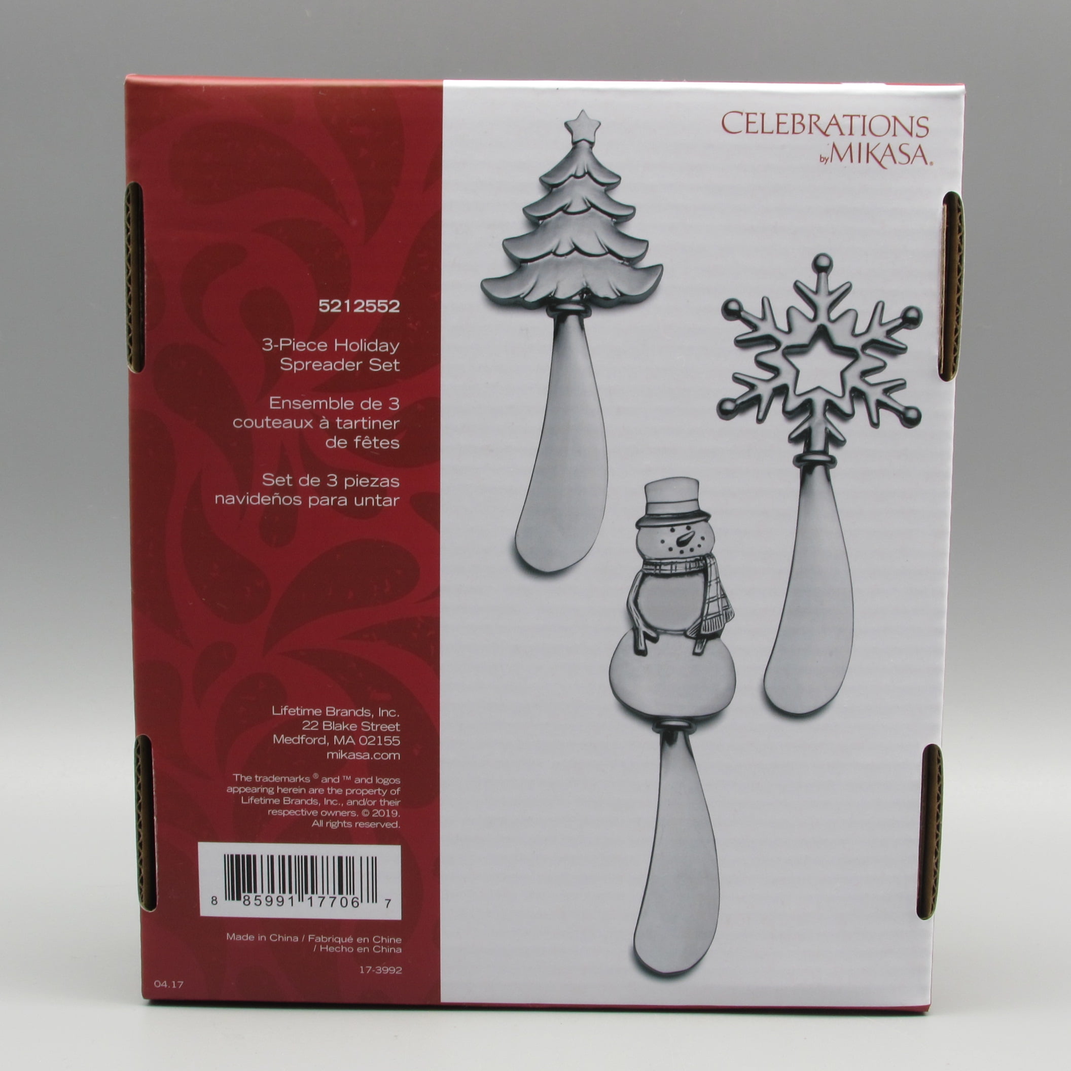 Tree/Candy Celebrations by Mikasa 2-Piece Cheese Spreader Set Tree/Candy Celebrations by Mikasa 2-Piece Cheese Spreader Set