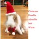 thumbnail image 4 of Gorro de Papá Noel con bufanda de animal pequeño, disfraz de conejillo de indias, gorro de rata de Halloween, conjunto de ropa de conejo, traje de regalo de Navidad para hámster planeador de azúcar, JAMW Sencillez, 4 of 4