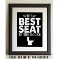 thumbnail image 6 of Best Seat in the House - 11x14 Unframed Typography Art Print - Great Gift for Bathroom Decor, 6 of 6