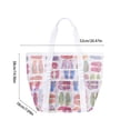thumbnail image 3 of Bolso de playa de malla de nailon para viajes y compras | Organizador de almacenamiento transparente y transpirable para el hogar, la oficina y la piscina | Bolsa multiusos para ropa, 3 of 6