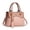 Pink, variant on CZSCPDAW Women's Retro PU Leather Mini Tote Handbag with Comfortable Handles and Spacious Interior for Work Shopping and Travel