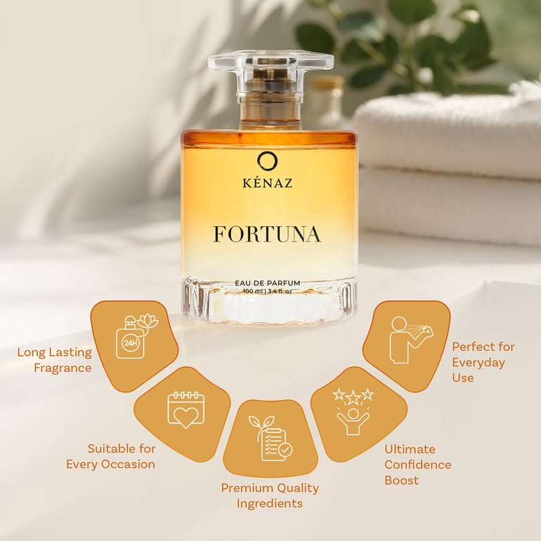 Bellavita Kenaz Fortuna, Perfume for Women and Men, 3.4 oz
