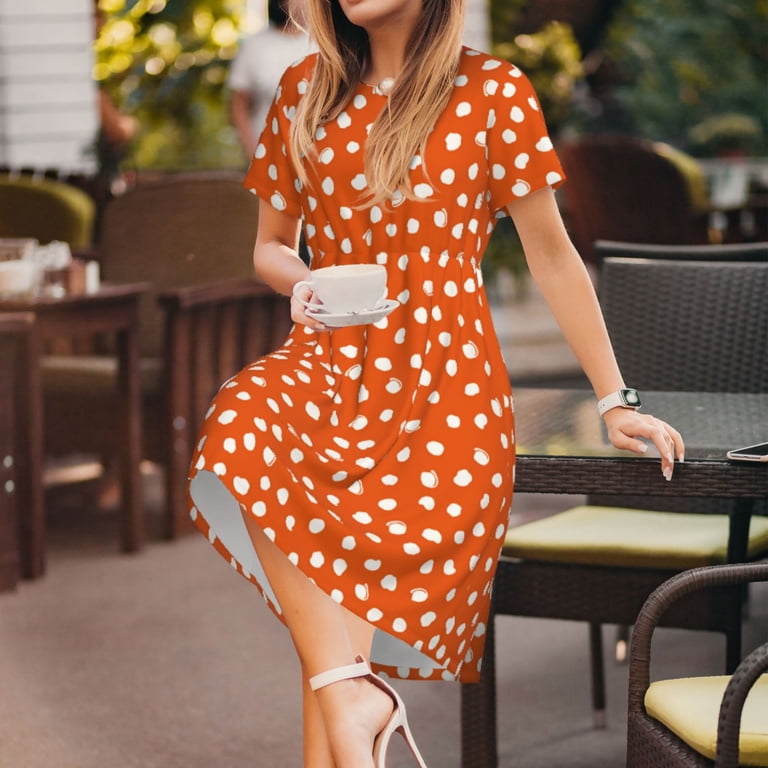 orange aline dress ALINE DRESS