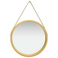 thumbnail image 1 of vidaXL Miroir Mural avec Sangle 60 cm Or, 1 of 4