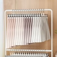 thumbnail image 6 of vnanda Clothes Organizer Rack 8pcs Trouser Hangers Adjustable Non-slip Space Saving with Rubber Coating Strong Chrome Clothes Hangers Pants Rack, 6 of 8