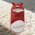 thumbnail image 2 of Bovxnpu Newborn Sleeping Bodysuit Baby Fall Winter Hooded Sleeping Bodysuit Bear Graphic Ear Open Blanket Newborn Sleepwear Summer 2 Piece Outfits, 2 of 6