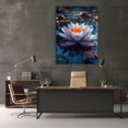 thumbnail image 6 of Mudket Framed,Zen Canvas Wall Art,Ready to Hang,Pink Floral Canvas Print,Botanical Wall Decor,for Bathroom Bedroom Living Room Decor - 12"L x 8"W, 6 of 10