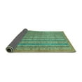 thumbnail image 2 of Ahgly Company Indoor Round Abstract Turquoise Blue Modern Area Rugs, 6' Round, 2 of 4