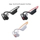 thumbnail image 3 of Auriculares inalámbricos Inteprter Bluetooth IPX8 de conducción ósea a prueba de agua naranja blanco, 3 of 6