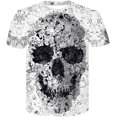 thumbnail image 1 of "Xishao Playera Manga Larga Hombre Black Skull Men Skeleton T-Shirt Punk Rock Gun Blue T-Shirts 3D Print T-Shirt Vintage Mens Clothing Summer White Tops,D-630,Metro" Xishao ropa, 1 of 2