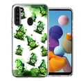 thumbnail image 1 of MUNDAZE Samsung Galaxy A21 Shockproof Clear Hybrid Protective Phone Case Gnomes Shamrock Lucky Green Clover St. Patrick Cover, 1 of 5