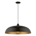 thumbnail image 6 of 49234-68 Livex Lighting Amador - 3 Light Large Pendant In Transitional Style-15.75 Inches Tall and 23.75 Inches Wide-Shiny Black/Polished Chrome, 6 of 11
