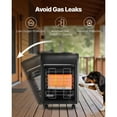 thumbnail image 3 of KFFKFF Portable Propane Heater, Adjustable 6000-18000 BTU with Three Temperature Settings & Safety Features, Efficient Heating for Spaces up to 450 Sq. Ft, Ideal for Camping, Garage, Patio, 3 of 9