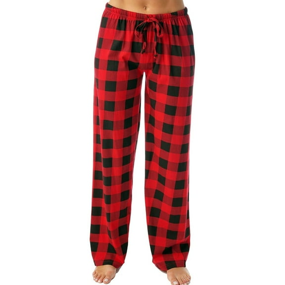 SMZ Women Buffalo Plaid Pajama Pants Christmas Pjs Pants Christmas Pajamas Pants For Women
