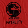 thumbnail image 2 of Mortal Kombat Klassic Fatality Women's T Shirt, Red, X-Large, 2 of 6