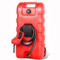 thumbnail image 2 of GloryStar Bidon d'Essence de 15 Gallons avec Roues, Réservoir de Carburant Robuste avec Pompe à Siphon de Transfert de Liquide Le et Boyau de 10 Pi, Contenant de Gaz Étanche pour Tondeuses à Gazon, VTT, Voitures, Bateaux, 2 of 7