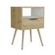 thumbnail image 2 of Mesa de Noche Excelsior Duna Blanco Madera Aglomerada, 2 of 5