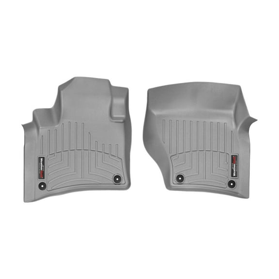 WeatherTech Custom Fit FloorLiners compatible with Touareg, Cayenne® - 1st Row (Driver & Passenger), Grey