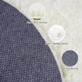thumbnail image 5 of Qucyy Fluffy Round Rug 6Ft, Cream White Rugs for Bedroom, Shag Fuzzy Round Area Rug for Living Room, Shag Circle Rug, Plush Soft Carpet for Girls Boys Kids, Non Slip Rugs for Dorm, Room Decor Aesthe, 5 of 5
