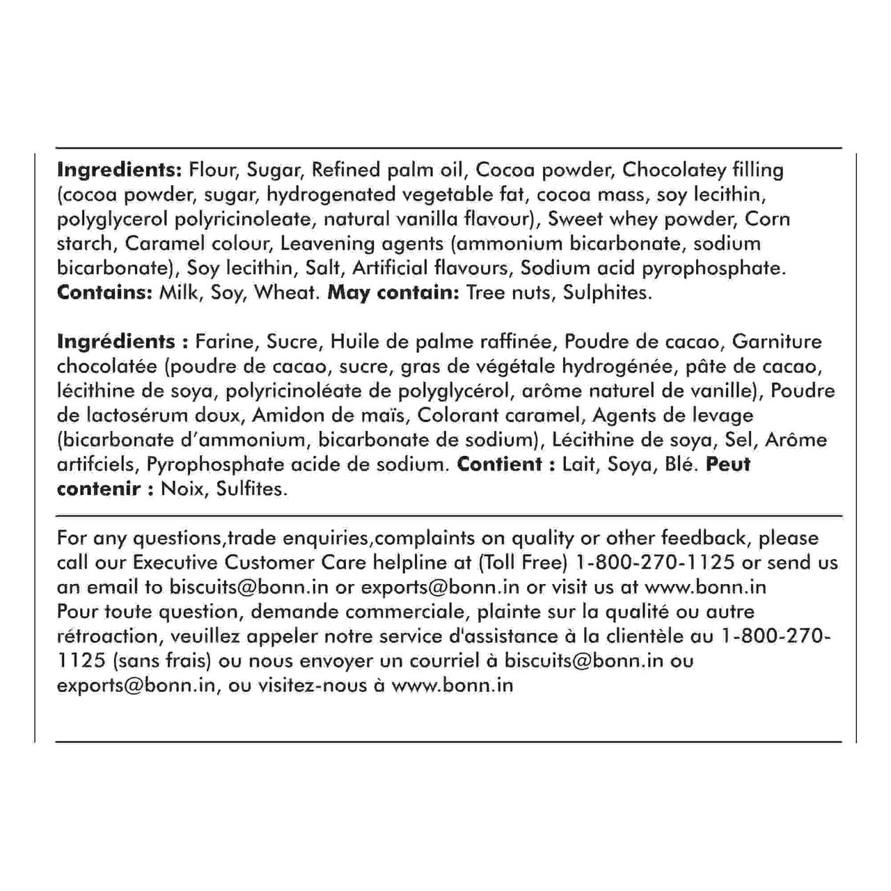 Biscuits à la crème aromatisés au chocolat Bourbonn de Bonn, 600g Chocolaté et délicieux