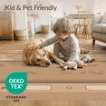 thumbnail image 4 of ODIKA 6'x9' Warm Earth Tones Pattern Washable Area Rug Geometric Stripes with Modern Accents Easy Care, Non-Shedding, for Queen Size Bedroom Under Bed Master Suite, 4 of 7