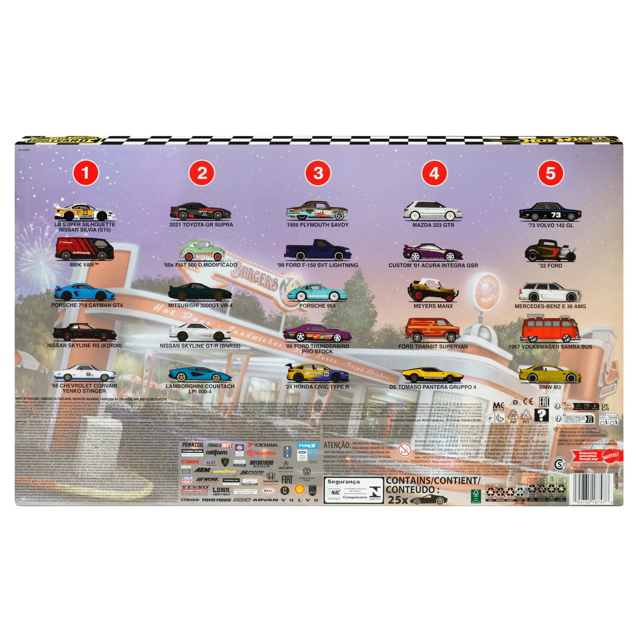 HotWheels WAL-MART限定版プレイセット(ハイウェイ・ホウラー付) Hot