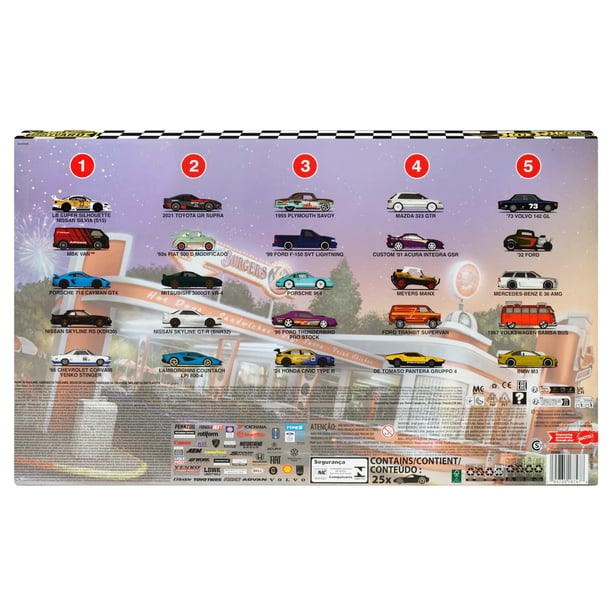 Hot Wheels Boulevard 25-Car Factory Set, 25 Premium Die-Cast 1:64
